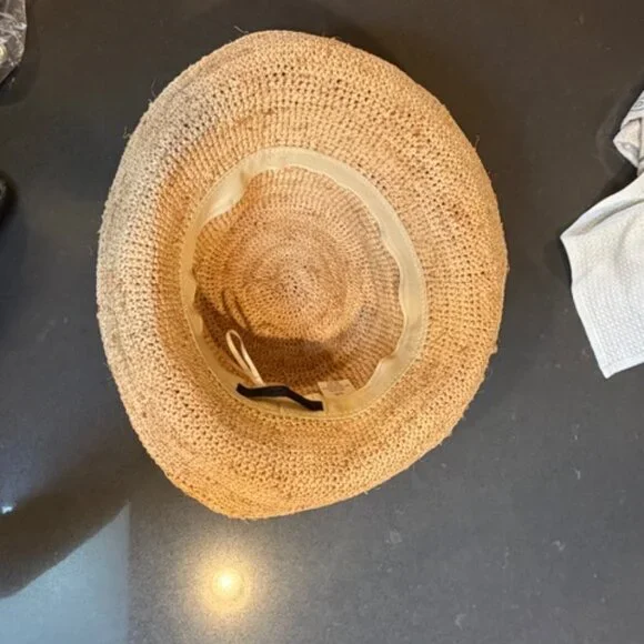 Jenni Kayne Crochet Raffia Sun Hat S/M - Picture 8 of 10